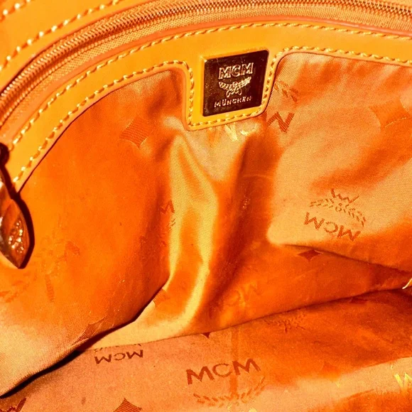 MCM Cognac Visetos Backpack - Picture 6 of 7